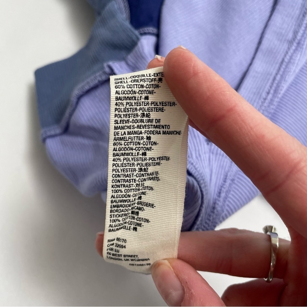 NWT FREE PEOPLE WE THE FREE oversized purple top in “cornflower combo” - Picture 10 of 10